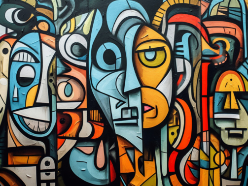 The Frankfurt city surrounded by buildings under a cloudy sky during a golden sunset in Germany